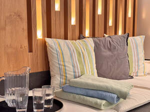 Spa-Bereich mit Whirlpool und Sauna